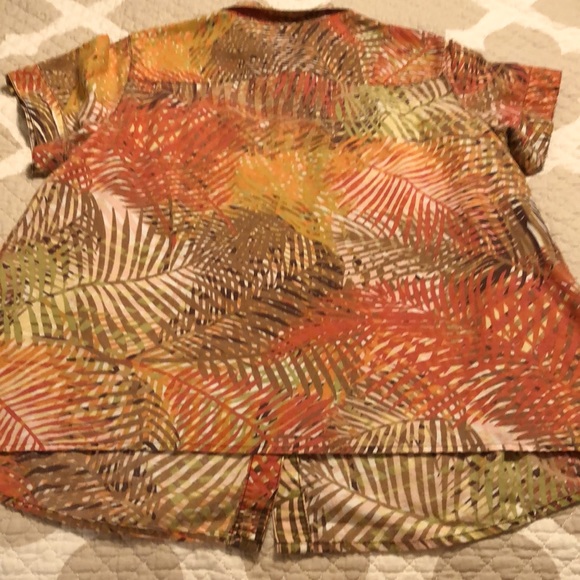 Liz Claiborne Linen Safari Style Shirt - Picture 5 of 6